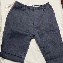 Civil Society Brooklyn Men’s pants 34”W x 32”L Navy Modern fit tweed stretch