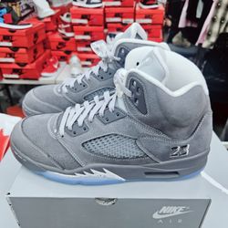 AIR JORDAN 5 RETRO WOLF GREY (MENS)