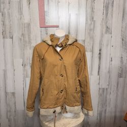 Womens Arizona Twill Hooded Heavyweight Field Jacket Size large