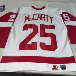 Darren Mccarty Detroit Red Wings Jersey Starter Sewn Vtg Men Medium Jersey Clean