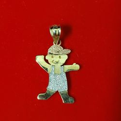 10kt Gold Boy Pendant 