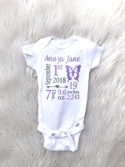 Custom baby onesie