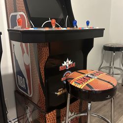 Arcade1Up NBA Jam 4-Player Cabinet with Riser + Mods