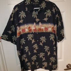 Black Croft + Barrow Hawaii Shirt (Size L)