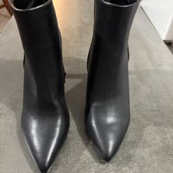 Black Spike Heel Booties 