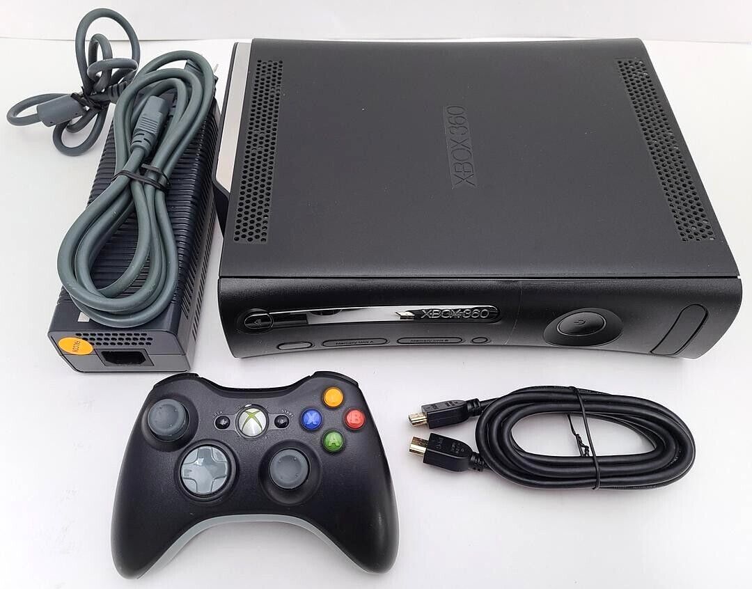 Microsoft Xbox 360 ELITE Core Model Matte Black Video Game Console System 120GB