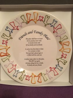FRIENDS AND FAMILY PLATE