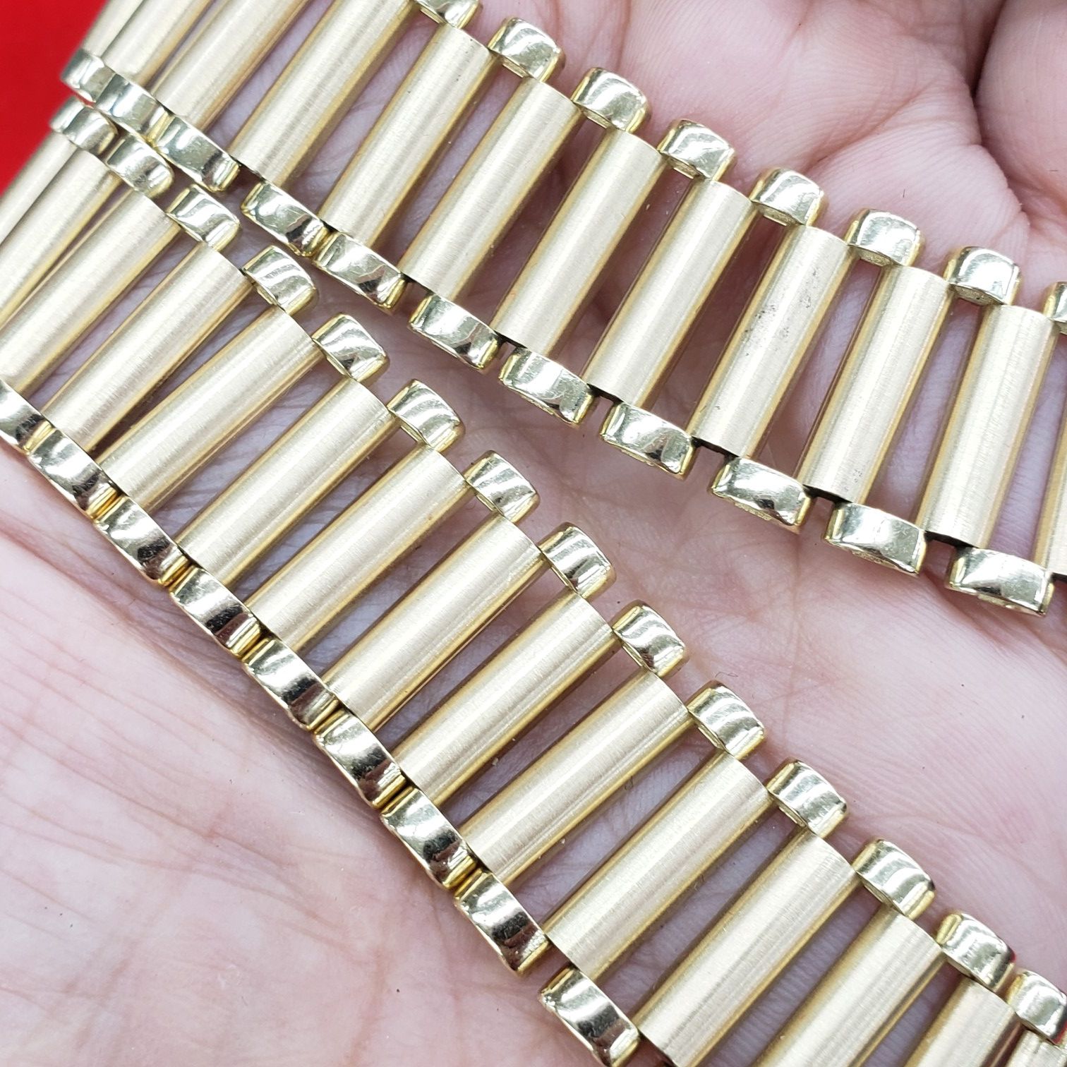 Big Real 10k gold rolex chain necklace 26 inches long