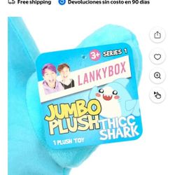 Lankybox Thicc Shark Jumbo Plush 