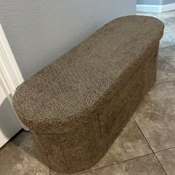 (NEW) 43” Wide Folding Ottoman Bench