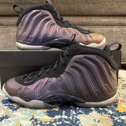 Size 6.5Y/8W - Nike Little Posite One “Eggplant”