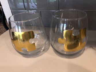 His n hers wine glasses