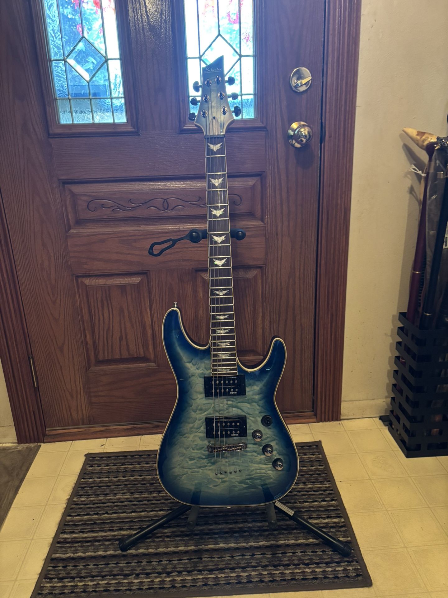 2015 Schecter Extreme Omen “ Ocean Blue Burst “