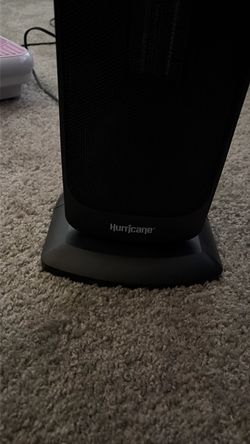 Hurricane Tower Heater Black