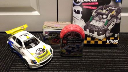 Mega Bloks, K'nex and Lego racecars