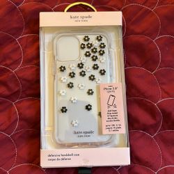 KATE SPADE Clear Defensive Hardshell Crystal Floral iPHONE CASE iphone 5.8 2019