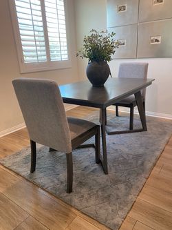 Dark Gray Besteneer Dining Room Set