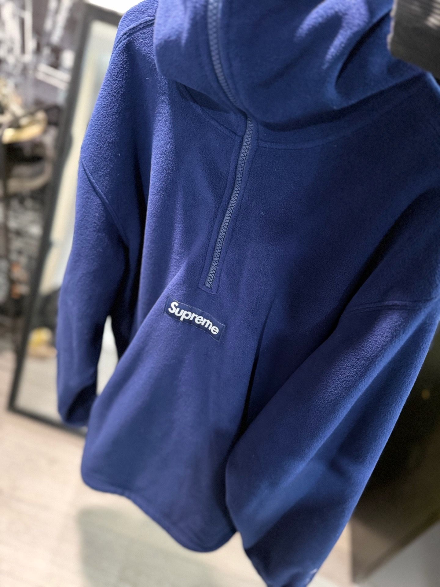 Supreme Polartec Face Mask Half Zip Hooded Sweatshirt