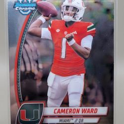 2024 Bowman Chrome U- Cam Ward Miami 
