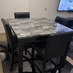 Maysville Counter Height Dining Table and 4 Bar Stools