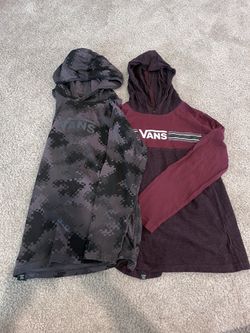 Vans - Boys M - Long Sleeve Shirts w/ hoodie