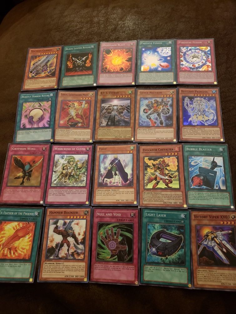 Yu-gi-oh, rare cards, particle fusion, pyroxene fusion, flelf, null and void, whirlwind of gusto