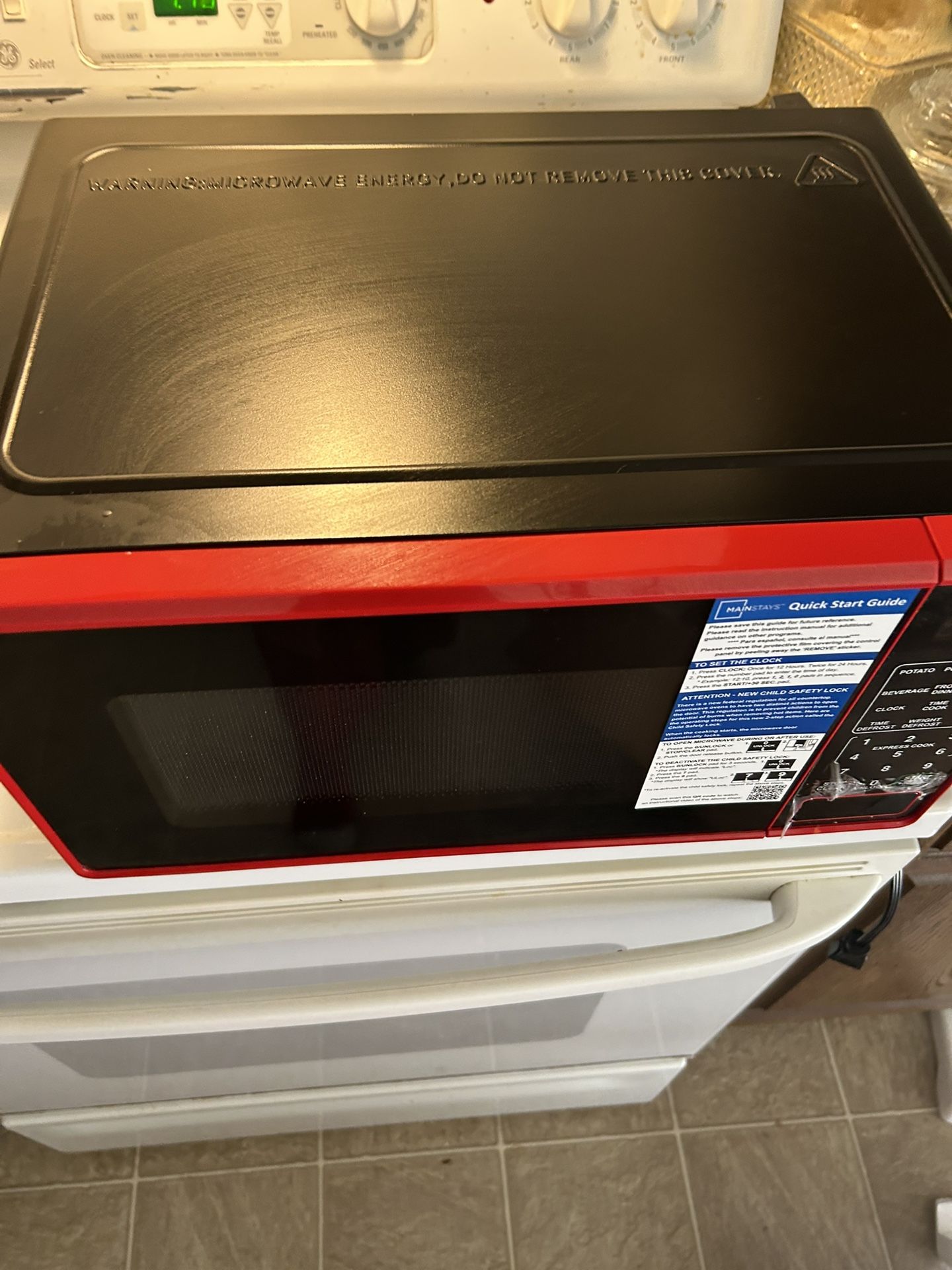 Microwave on
