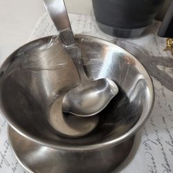 Dolphin 18-8 Stainless Steel Bowl And Ladel