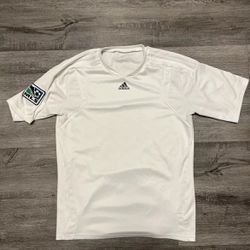Adidas ClimaCool MLS Blank Soccer Jersey White Size Medium