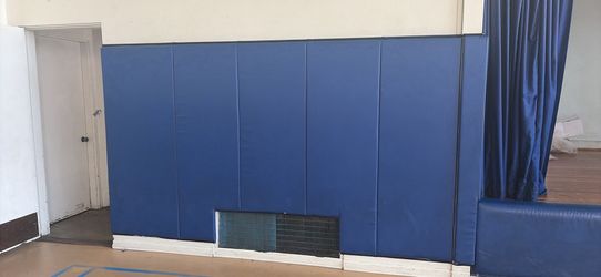 Blue gym pads/cushions