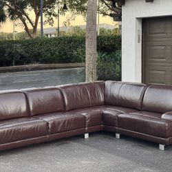 🛋️ Couch/Sofa Sectional - Real Leather - Delivery Available 🚛