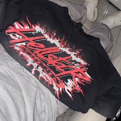 HellStar Hoodie (Black & Red) Large 