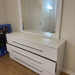 Glossy White Dresser SALE PENDING 