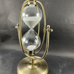 Brass Hourglass French 360 Rotating Sand Clock Sand Timer