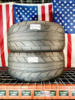✅ 2 NICE USED TIRES 305/40ZR22 NITTO NT555 RII MAX PERFORMANCE DRAG RACING 305 40 22