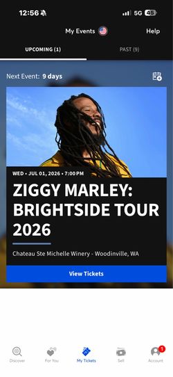Ziggy Marley concert Chateau Ste Michelle Winery - Woodinville, WA
