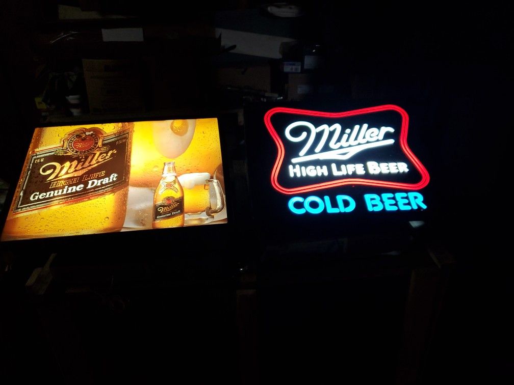 2 Vintage Bar Lights 1985