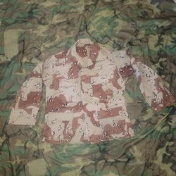 Gulf War Military Chocolate Chip Combat BDU Shirt