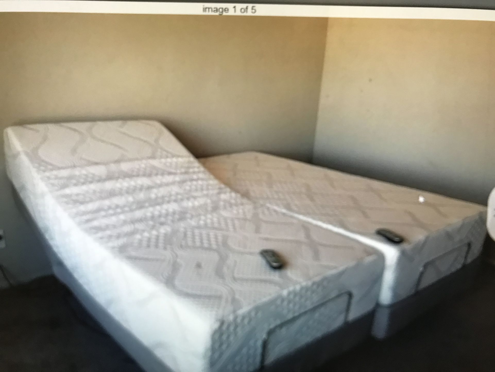 Split King Adjustable Bed With Mattresses $1500. Free Delivery!!