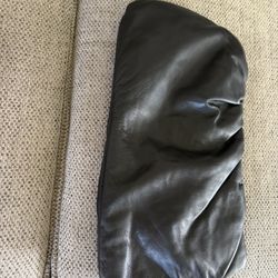 Minx Los Feliz Black Leather Clutch