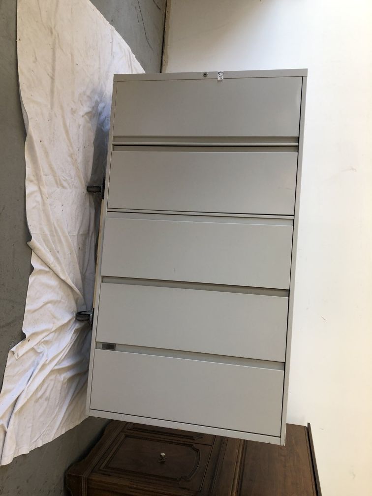 5-drawer Metal Office Filing Cabinet File Organizer
