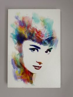 Audrey Hepburn canvas picture