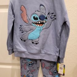 Stitch Disney 2-piece Set For Kids Size 5/6 NWT