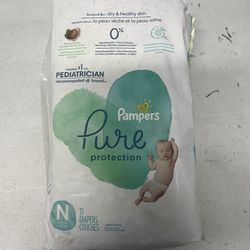 pampers  baby pure protection  31 count jumbo pack  newborn <10 pounds  new sealed
