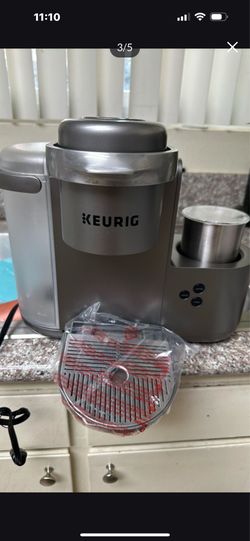 Keurig K-Cafe Special Edition Single-Serve Programmable Energy Efficient Button Controls K-Cup Pod Coffee, Latte, and Cappuccino Maker (Nickel)