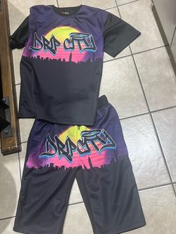 Men’s Matching Shorts And Tshirt Outfit Set LG