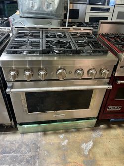 Kitchenaid 36” gas range