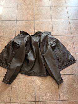 Brown levi leather jacket
