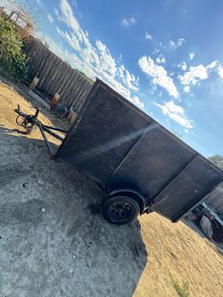 Utility trailer, push mower, weed eater.