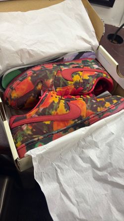 Nike dunk wizard of oz poppy fields size 8.5